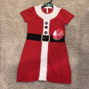 Santa Short-Sleeved Dress Costume